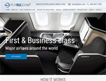 Tablet Screenshot of flybiz.com